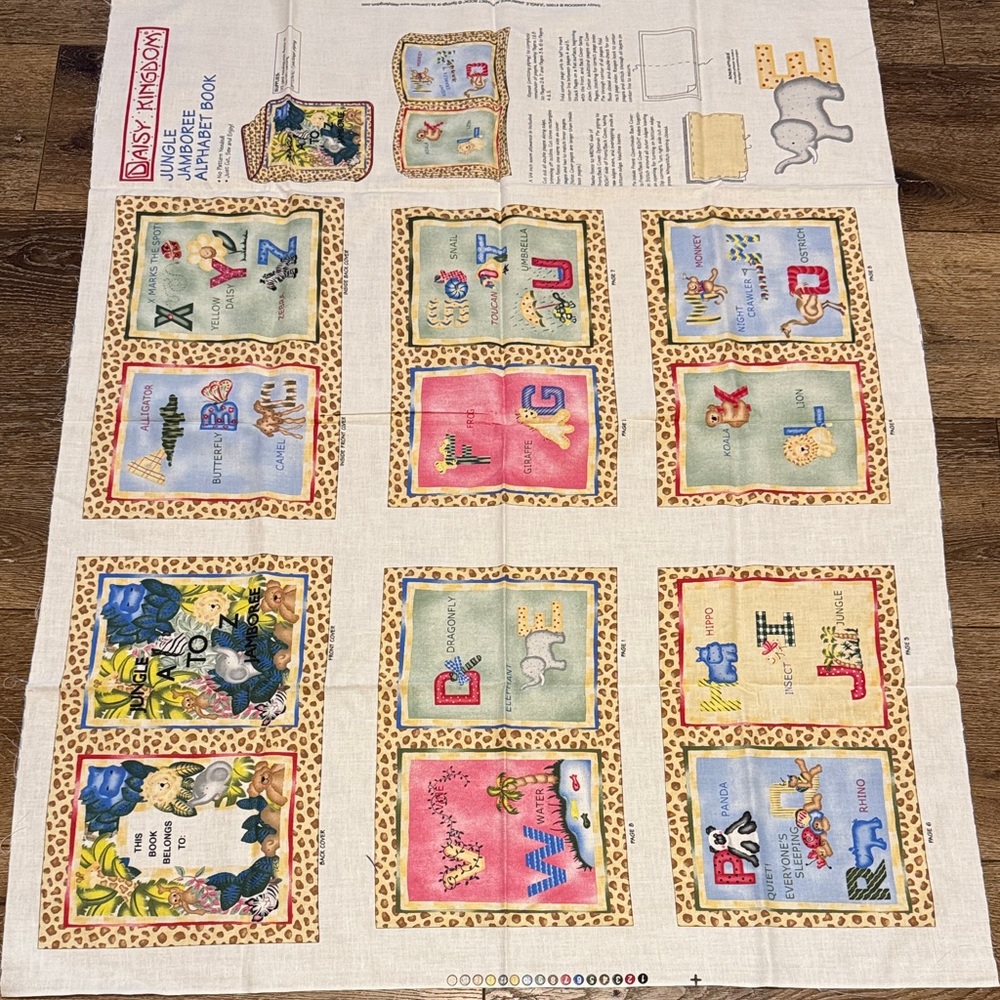 vintage‎ Daisy Kingdom Jungle Jamboree Alphabet Book